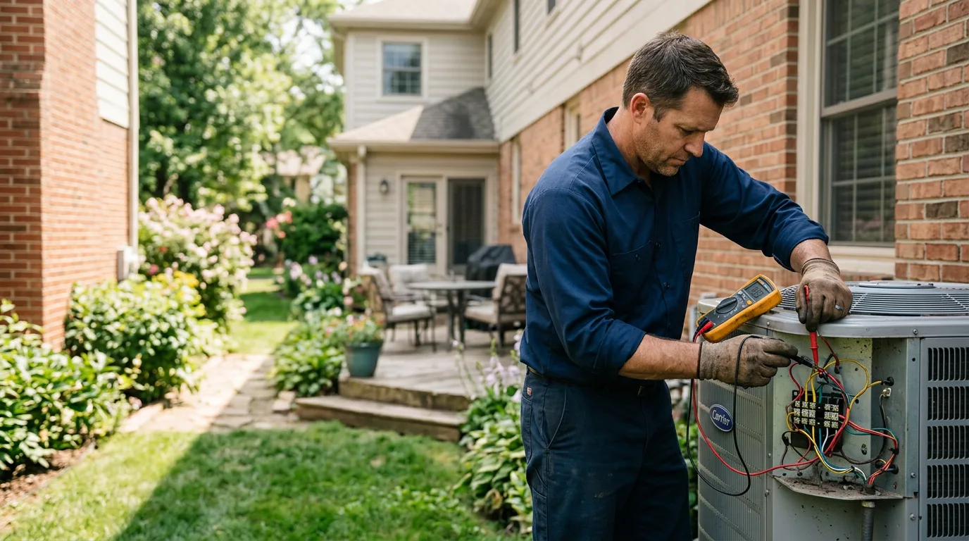 HVAC technician working near Gilbertsville, PA